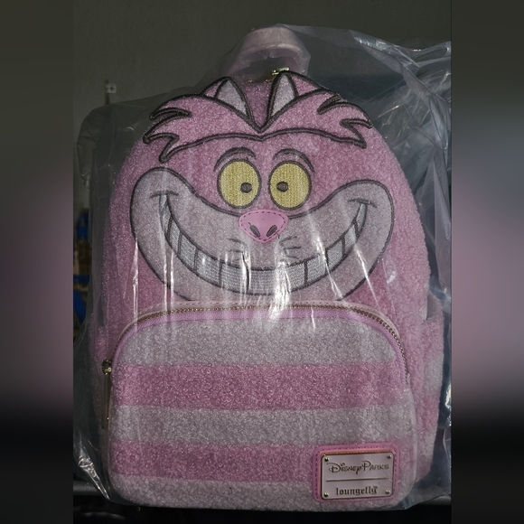 Loungefly Handbags - Loungefly Disney Parks Cheshire Cat Pink Backpack